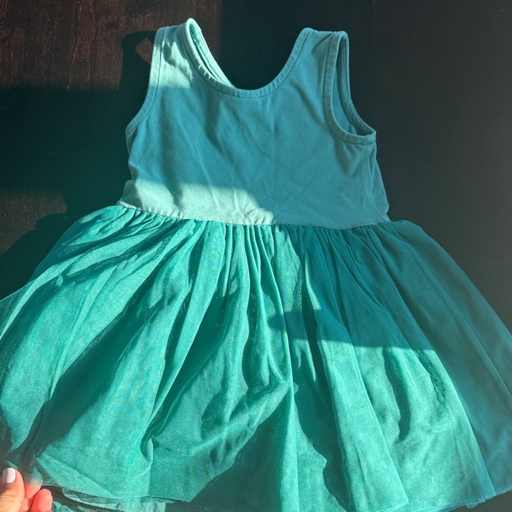 Hanna Andersson Green Sleeveless Kids Dress - Picture 4 of 5